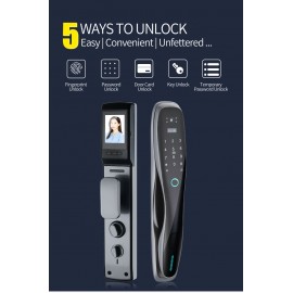5-Way Digital Door Lock – With Door View Camera & Doorbell