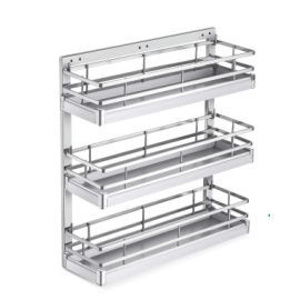 SS Luxury 304 Strip Kitchen Multi Purpose Pull out Basket 2 shelf and 3 Shelf