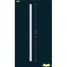 Adjustable Double Slotted Channel Mild Steel-12swg, Star White 4',6',8' feet Lenth