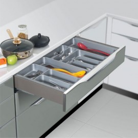 Ozone Tandem Slim Drawer Box System with Load Capacity Up to 35 Kgs OE-DWDS-PRO-S 400MM ANTHGREY (Grey, 16 Inch  )