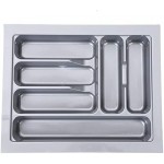 Tandem PVC Cutlery Tray For Kitchen Drawer/Cutlery Storage Organizer Tray For Modular Kitchen Basket 