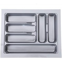 Tandem PVC Cutlery Tray For Kitchen Drawer/Cutlery Storage Organizer Tray For Modular Kitchen Basket 