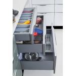 Tandem Slim Drawer Box System with Load Capacity Upto 45 Kg (Grey, 20 Inch  )