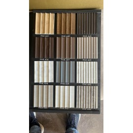 3D Charcoal Louver Wall Panel – Decorative Panel 12x120x2400mm