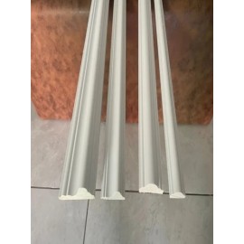 PVC Wall Moulding Strip 8ft – Charcoal, Paintable & Easy to Install