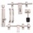 eHomedecor S.S. Door kit 3mm 10 inches