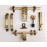 Brass Finish Door Kit (Antique Finish, 6-Pieces) 