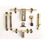 Door Accessories Kit – Antique Brass Finish, 6-Piece Set