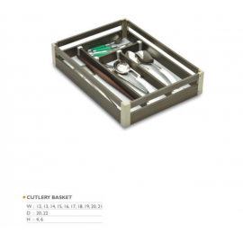 Aluminium Kitchen Basket Set – 6 Pcs with Cutlery & Thali