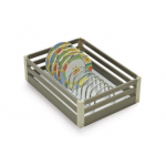 Aluminum Kitchen Basket Dish and Plate  6 inches