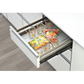 Aluminum Kitchen Basket Glass 4 inches