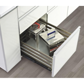 Aluminum Kitchen Basket Plain  4 inches