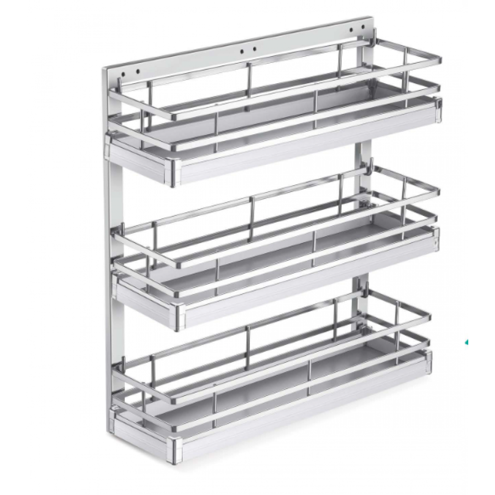 SS Luxury Triple Basket Pullout 21 inches