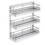 SS Luxury Triple Basket Pullout 21 inches