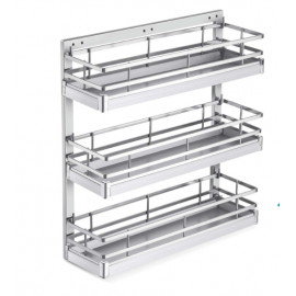 SS Luxury Triple Basket Pullout 21 inches