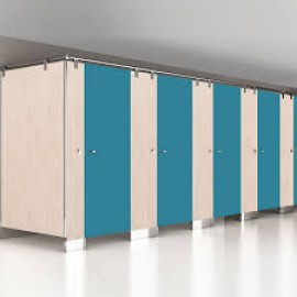 Modular/Cubical Toilet  Bathroom Partition with 12mm HPL sheet with SS 304 Fitting hardware