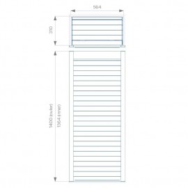 Kitchen  PVC Rolling Shutter for cabinet  (Black & Silver, 450 & 600  mm)